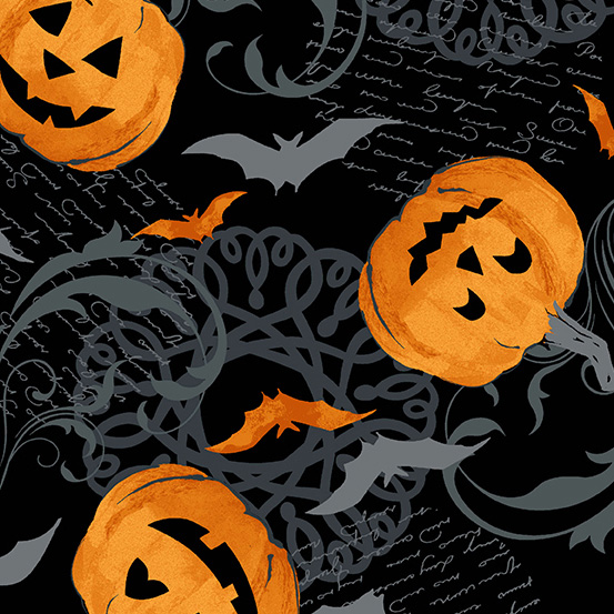 Midnight Haunt - Pumpkin Scroll in Night - Click Image to Close