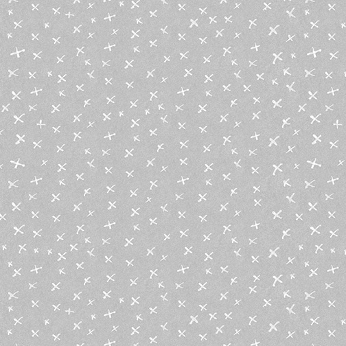 It's Raining Cats and Dogs - Criss Cross in Medium Grey - Click Image to Close