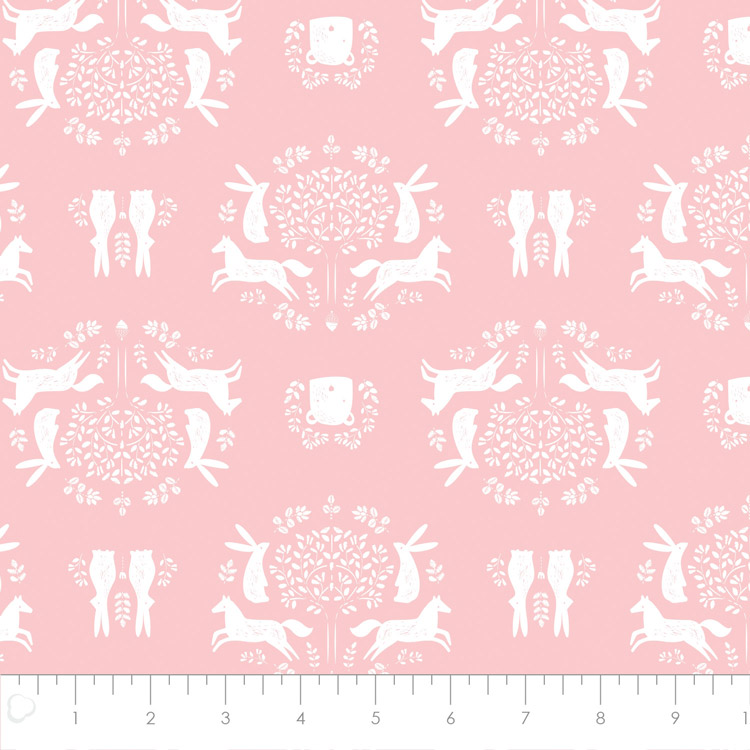 Pretty Little Woods - Friend Outlines in Pink - Click Image to Close