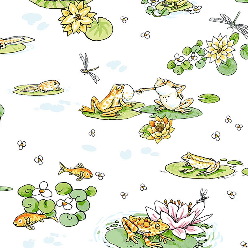 Leap Frog - Pond Life in White - Click Image to Close