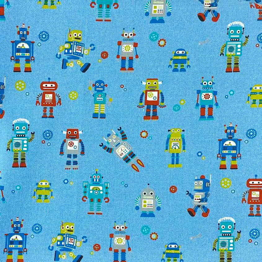 Bugs and Bots - Robots in Blue - Click Image to Close