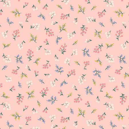 Strawberry Fields - Petites Fleurs in Blush - Click Image to Close