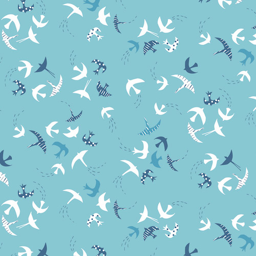 Dashwood Ditsies - Birds in Sky - Click Image to Close