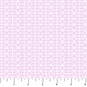 Hand Stitched - Hexies in Lilac - Click Image to Close