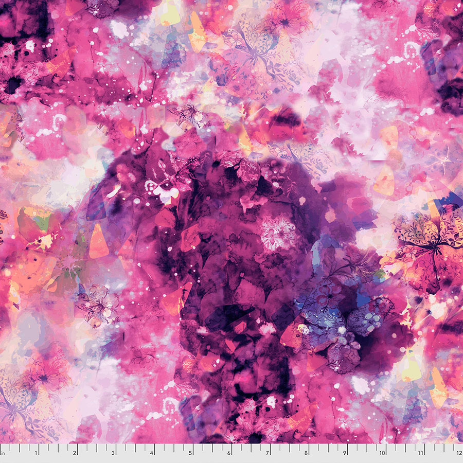Into the Woods - Cosmic Clover in Raspberry - Click Image to Close