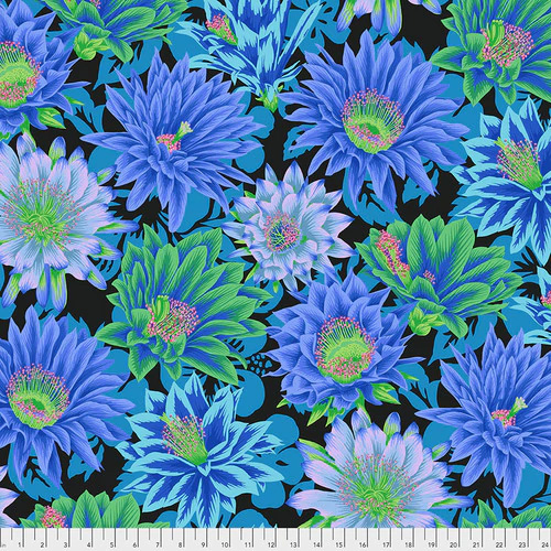 Kaffe Fassett Collective - Cactus Flower in Cool - Click Image to Close