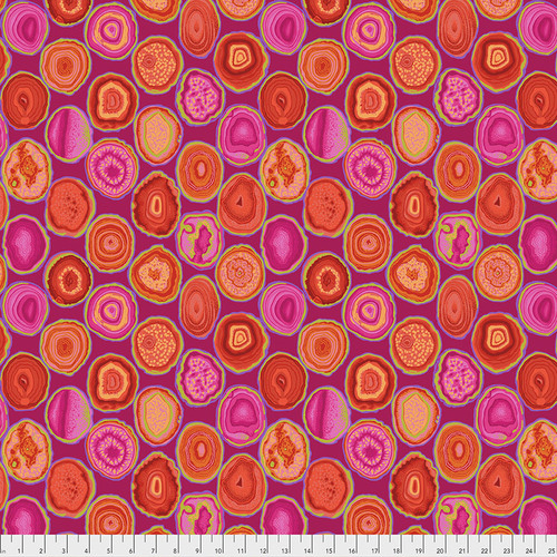 Kaffe Fassett Collective Stash - Geodes in Red - Click Image to Close