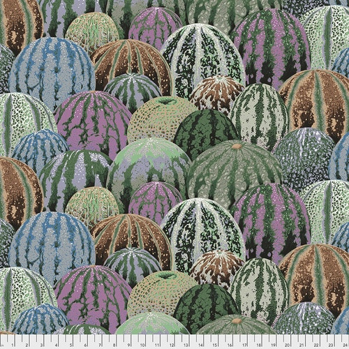 Kaffe Fassett Collective - Watermelons in Grey - Click Image to Close
