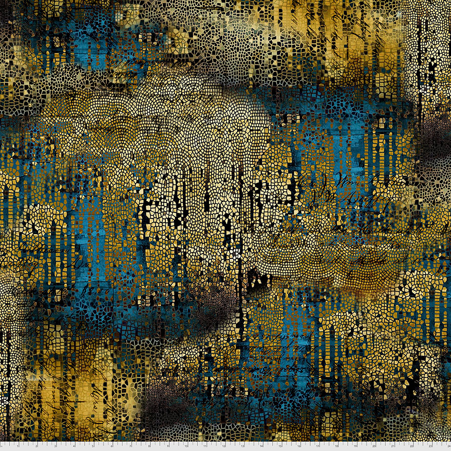 Abandoned 2 - Gilded Mosaic in Gold - Click Image to Close