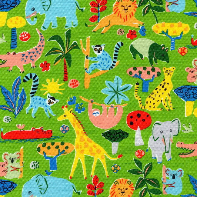 Kids Drawing - Jungle in Green - Click Image to Close