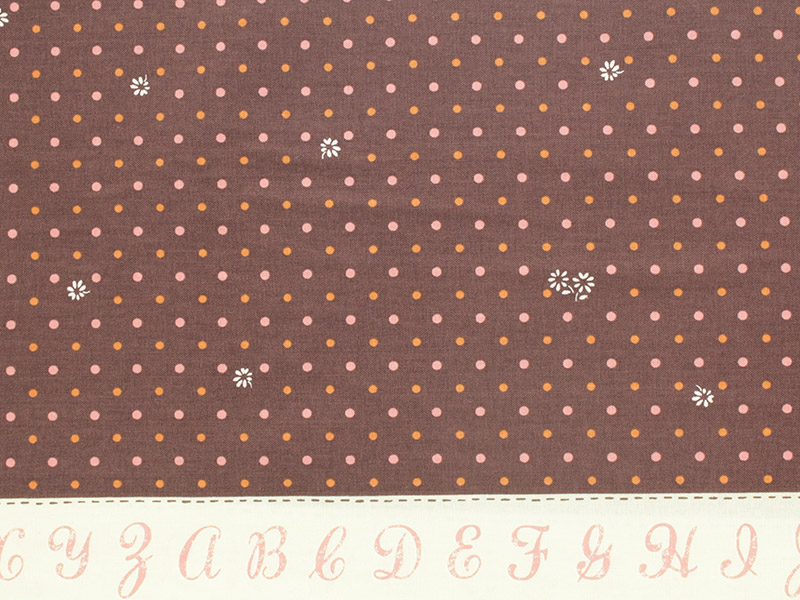 Lighthearted - Dots & Flowers in Brown - Click Image to Close