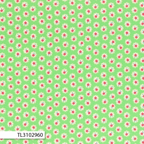 Flower Sugar - Tiny Flowers in Green - Click Image to Close
