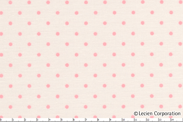 Polka Dots - Dark Pink on Cream - Click Image to Close