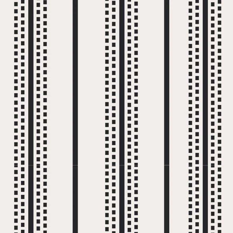 Retro Charm - Stitched Stripes in White - Click Image to Close