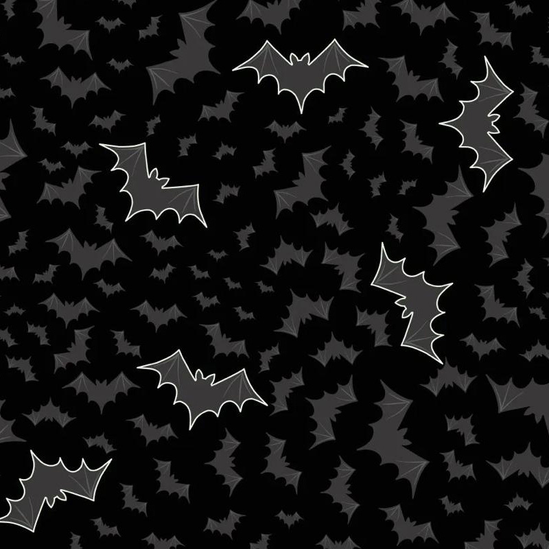 Castle Spooky - Bats in Black - Click Image to Close