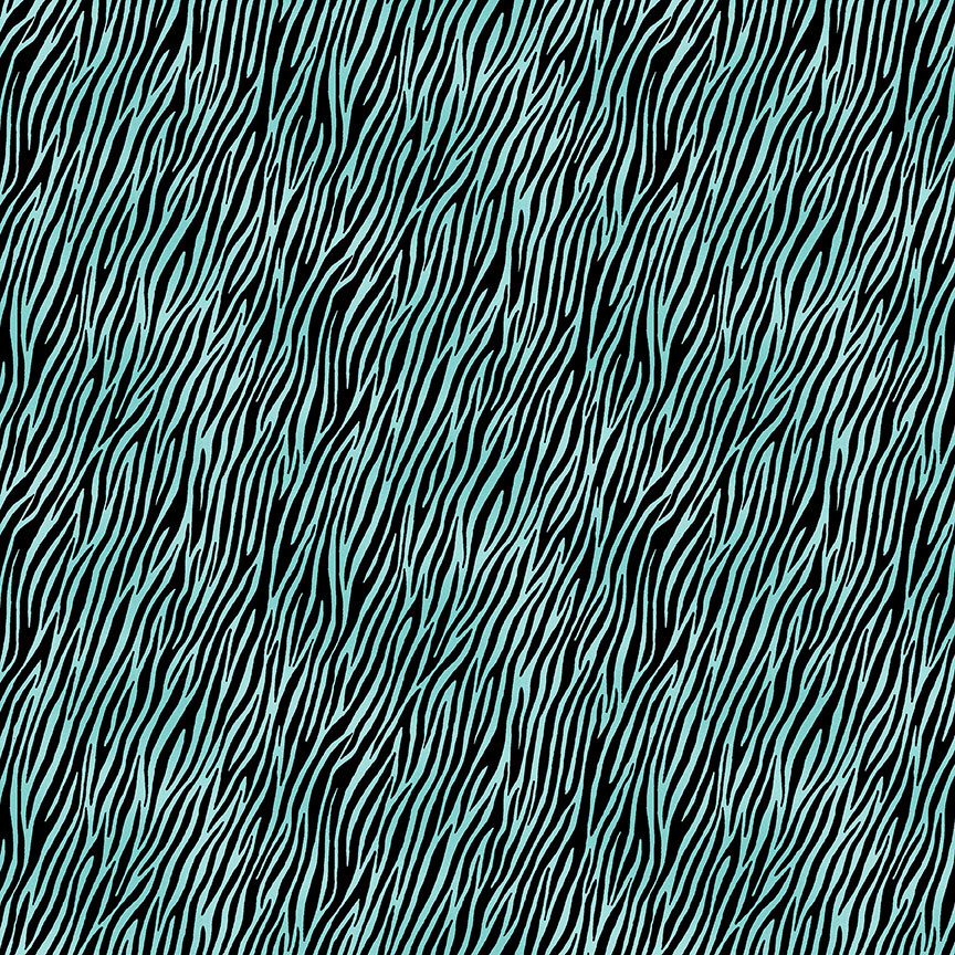 Jewel Tones - Zebra in Cool Topaz - Click Image to Close