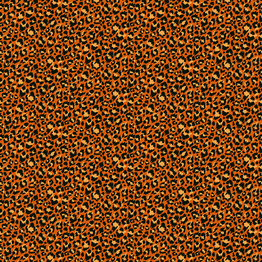 Jewel Tones - Leopard Skin in Orange - Click Image to Close