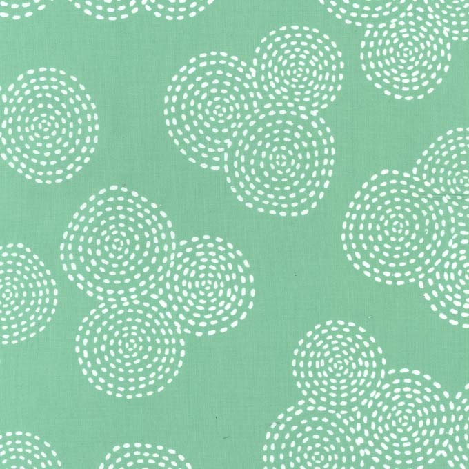 Stitch Circles in Mint - Click Image to Close