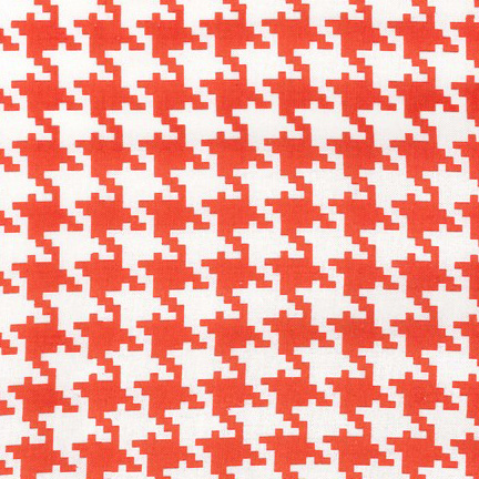 Everyday Houndstooth in Clementine - Click Image to Close