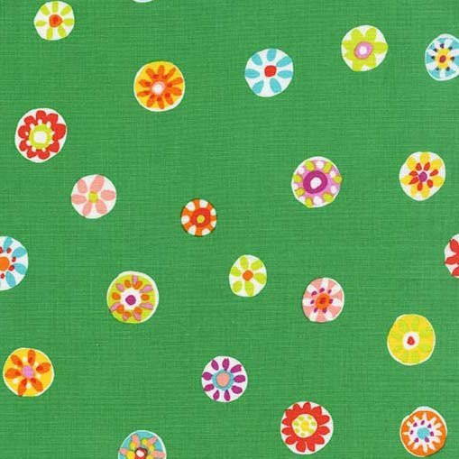 Melodies - Folk Floral Dot in Leaf - Click Image to Close