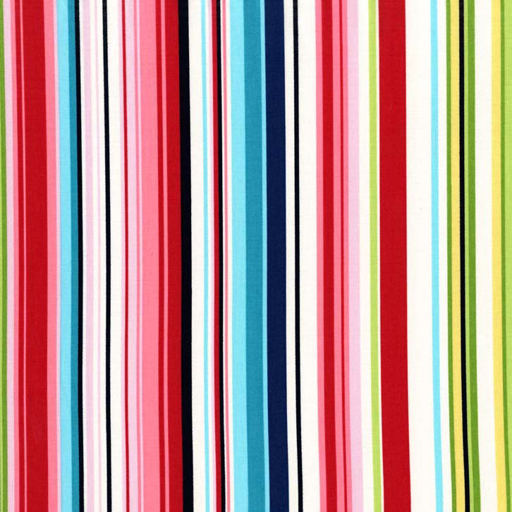 Delightful Stripe in Strawberry - Click Image to Close