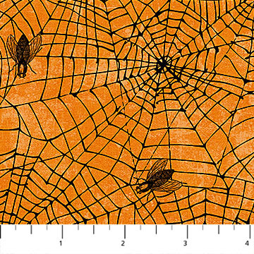 Wicked - Spider Web on Orange - Click Image to Close