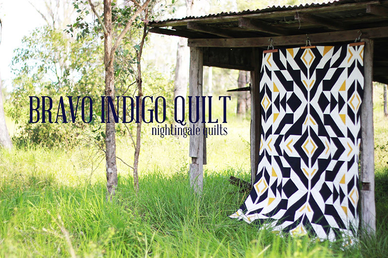 Bravo Indigo Quilt Pattern - Click Image to Close