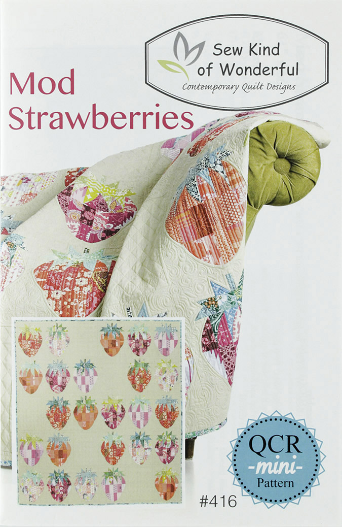 Mod Strawberries Quilt Pattern - Click Image to Close