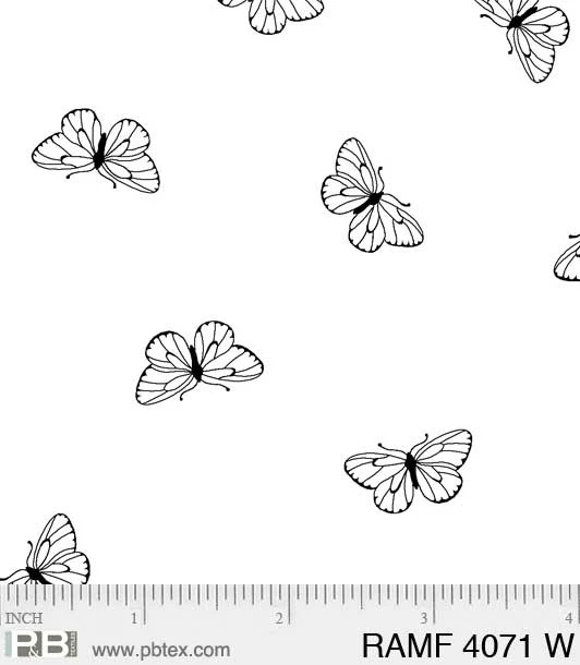 Ramblings Fun - Butterflies in White - Click Image to Close