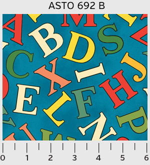 Alphabet Story - Jumbled Letters in Blue - Click Image to Close