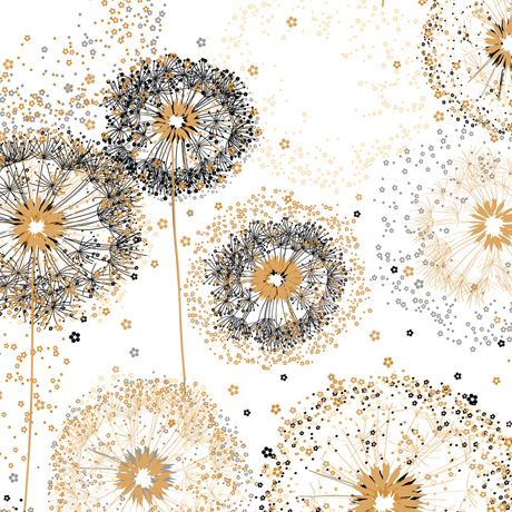Whisper - Dandelion Puffs in White - Click Image to Close
