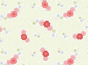 Fancywork Box - Floral in Light Green - Click Image to Close