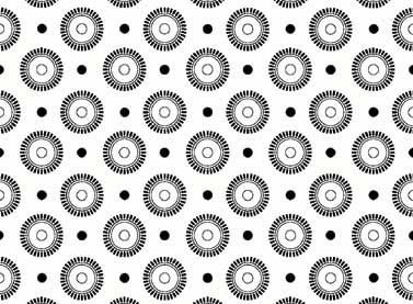 Basically Low - Daisy Wheel Dots in Black - Click Image to Close