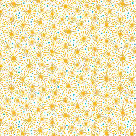 Flower Doodles - Dandelions in Yellow - Click Image to Close