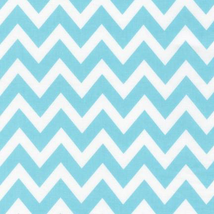 Remix - Large Zig Zag Stripe in Water - Click Image to Close