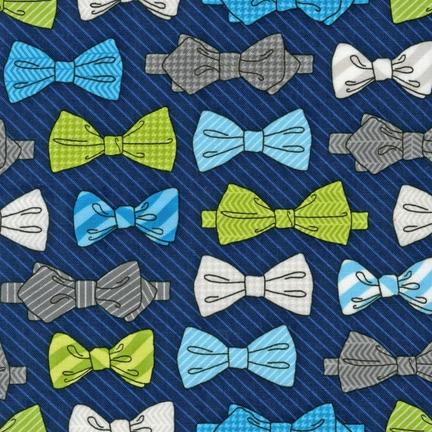 Dashing Bowties in Navy - Click Image to Close