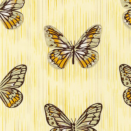 Spring Shimmer - Butterfly in Marigold - Click Image to Close