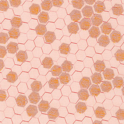 Spring Shimmer - Honeycomb in Blush - Click Image to Close