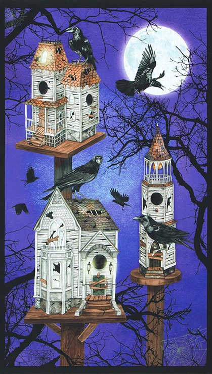 Raven Moon - Raven House Panel in Gumdrop - Click Image to Close