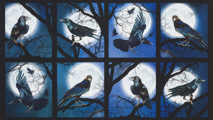 Raven Moon - Raven Moon Panel in Spooky - Click Image to Close