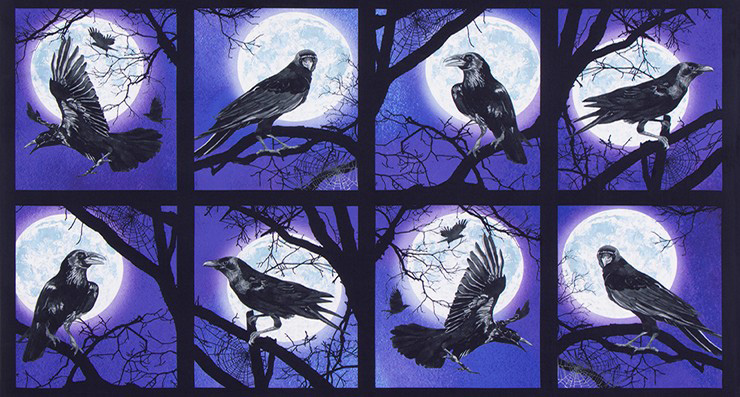 Raven Moon - Raven Moon Panel in Gumdrop - Click Image to Close