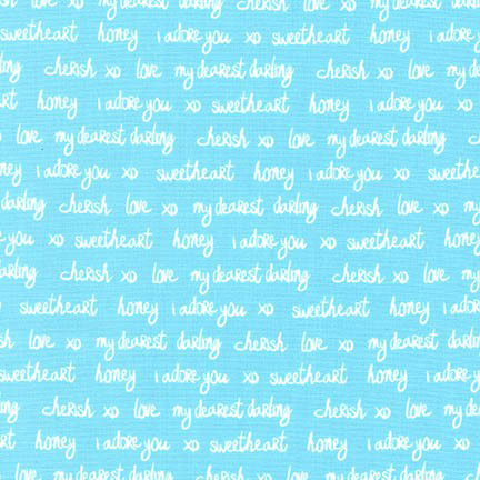 Sealed with a Kiss - Love Letter in Aqua - Click Image to Close