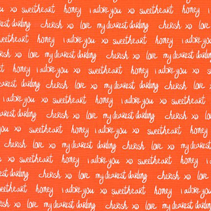 Sealed with a Kiss - Love Letter in Orange - Click Image to Close