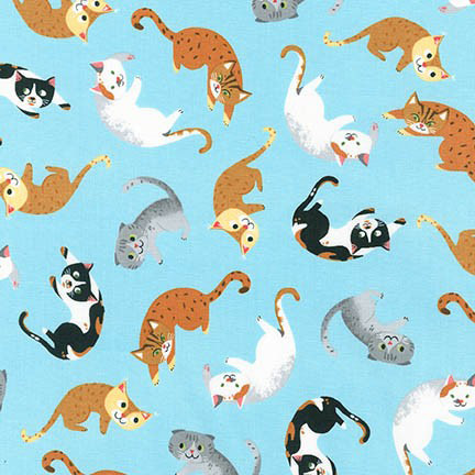 Whiskers and Tails - Cats in Blue - Click Image to Close