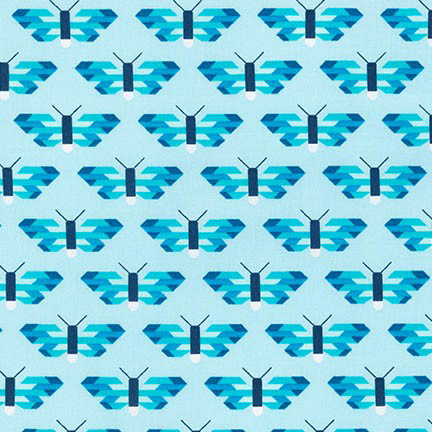 Pacific - Butterflies in Aqua - Click Image to Close