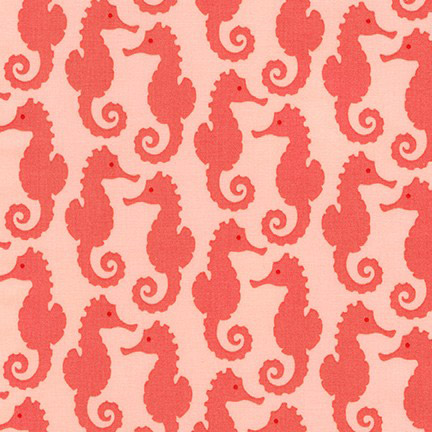Reef - Seahorses in Peach - Click Image to Close