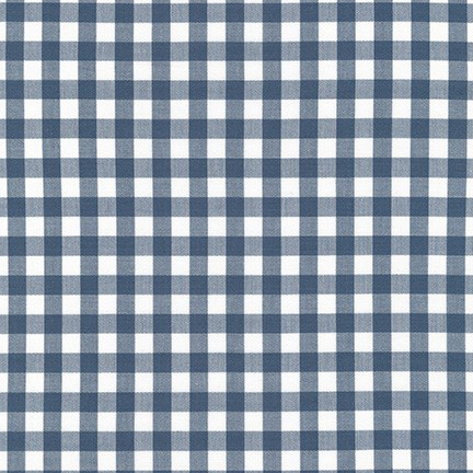 Kitchen Window Wovens - Gingham in Slate - Click Image to Close