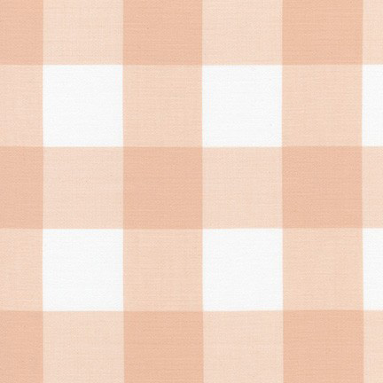 Kitchen Window Wovens - Large Gingham in Lingerie - Click Image to Close
