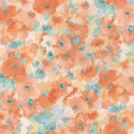 London Calling 6 - Brushed Flowers in Pastel - Click Image to Close
