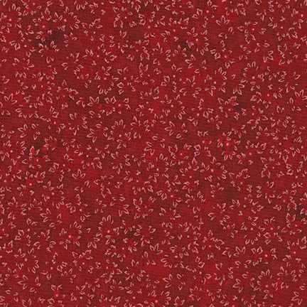 Courtyard Textures - Tiny Leaves in Scarlet - Click Image to Close